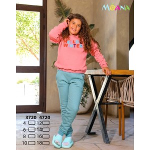بيجامه قطن ميلتون  بناتي مقاس 4,6,8,10 
