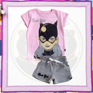 بيجامه بناتي CAT WOMAN مقاس 2 , 4 , 6 , 8