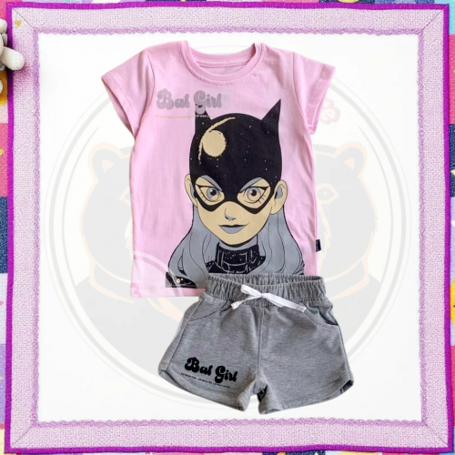 بيجامه بناتي CAT WOMAN مقاس 2 , 4 , 6 , 8