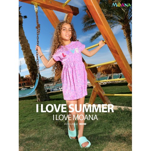 فستان بناتي Love مقاس 4 , 6 , 8 , 10