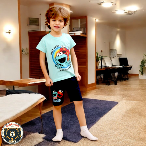 بيجامه أولادي  Elmo 2 مقاس 1 , 2 , 3