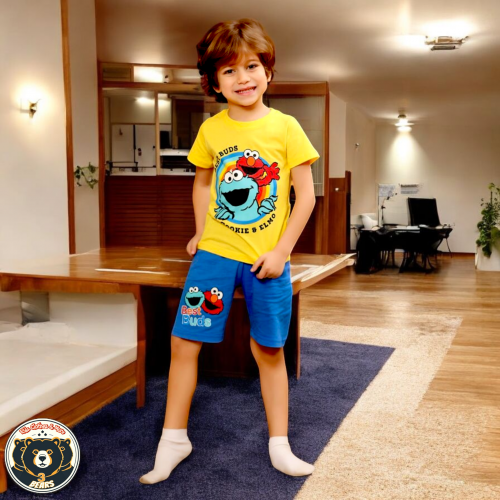 بيجامه أولادي  Elmo مقاس 1 , 2 , 3