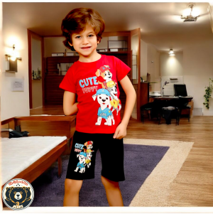 بيجامه أولادي  Puppy 2 مقاس 1 , 2 , 3
