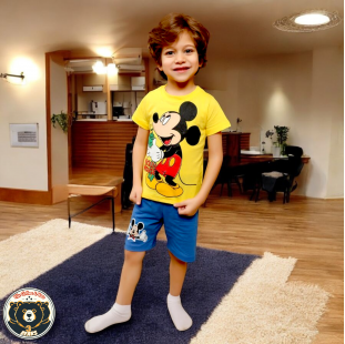 بيجامه أولادي  Mickey 2 مقاس 1 , 2 , 3