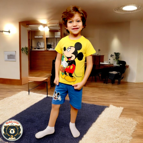 بيجامه أولادي  Mickey 2 مقاس 1 , 2 , 3