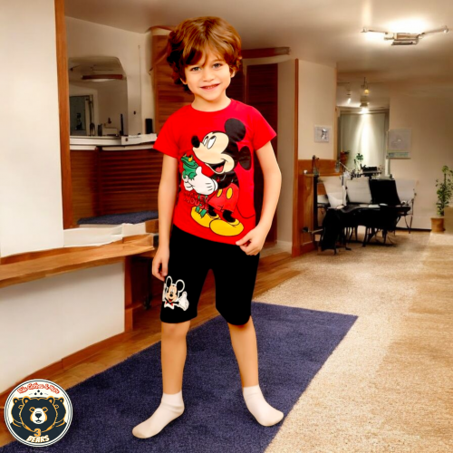 بيجامه أولادي  Mickey مقاس 1 , 2 , 3