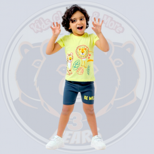بيجامه أولادي Be Wild 1  مقاس 1 , 2 , 3